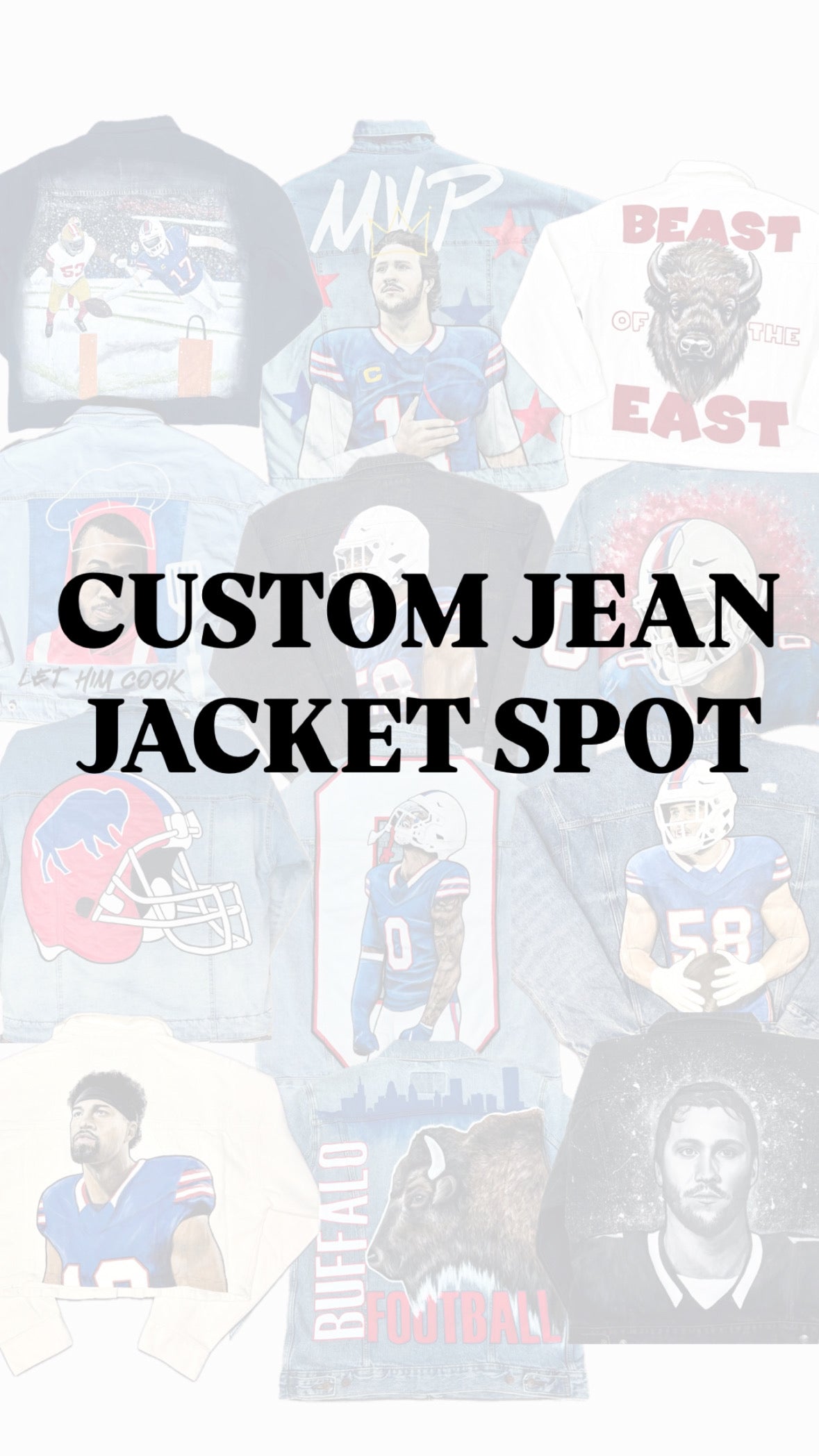 *CUSTOM JEAN JACKET SPOT