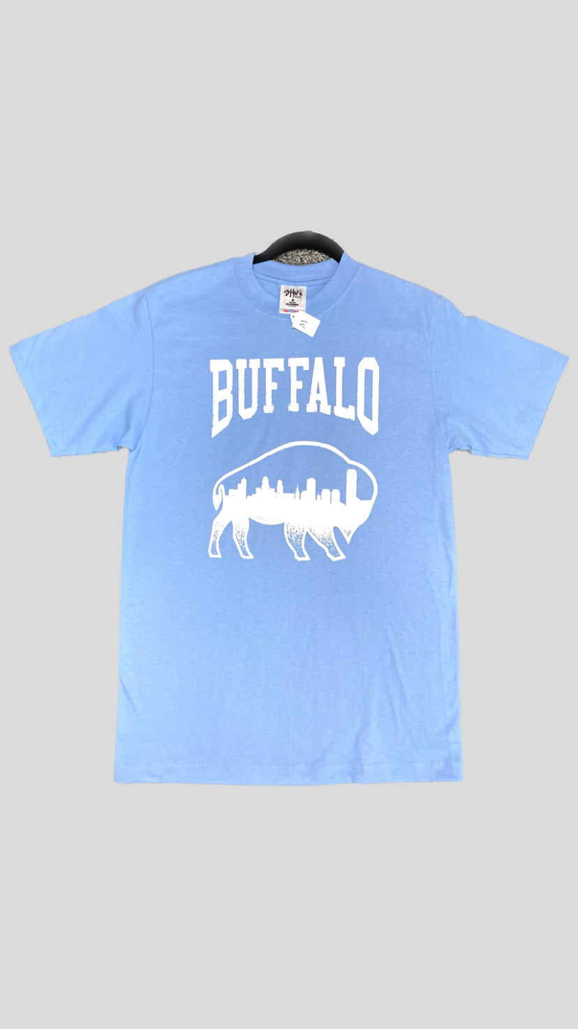 Simple Buffalo Skyline Unisex Tee (small)