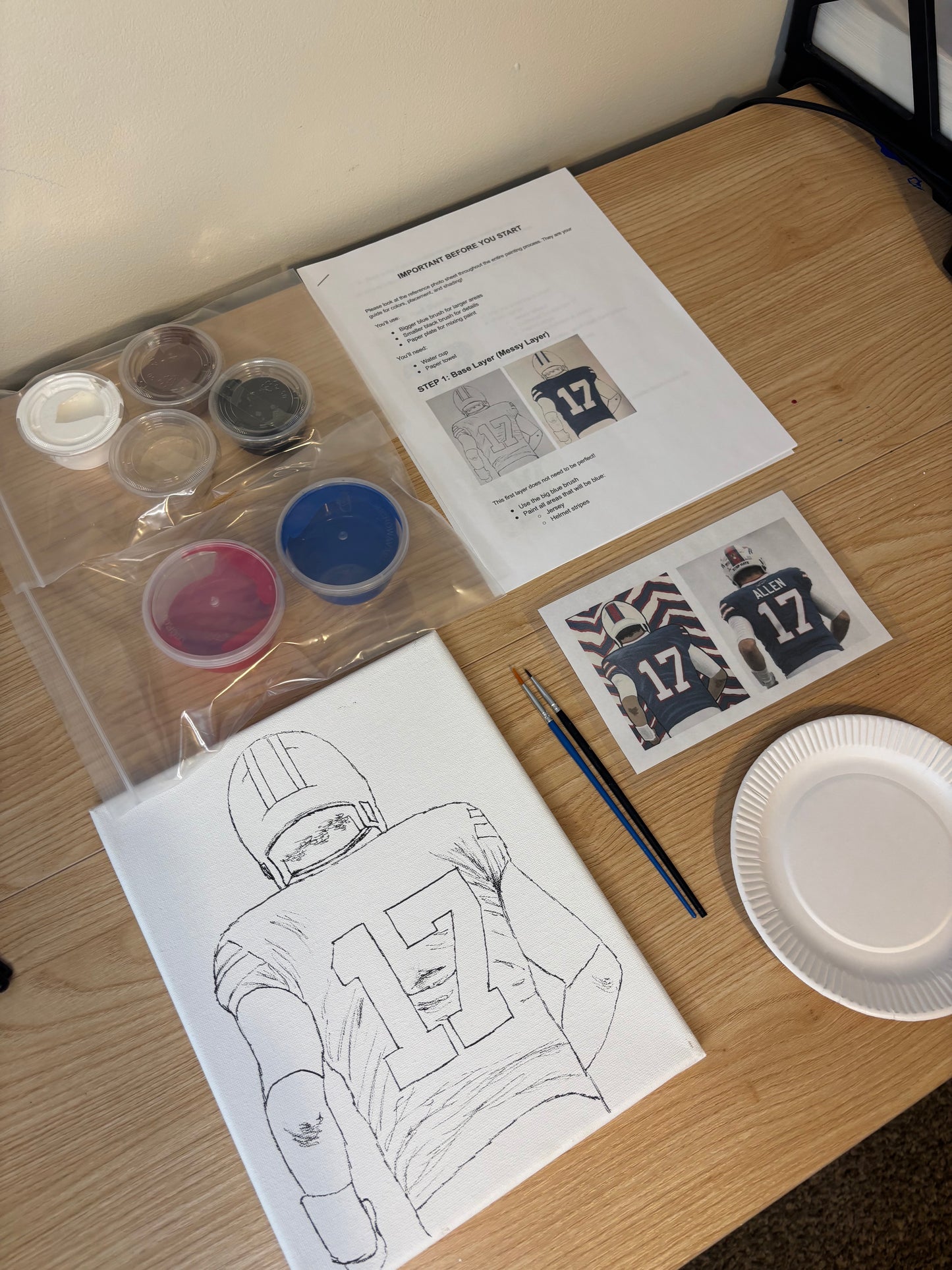 Buffalo Skyline Painting Kit