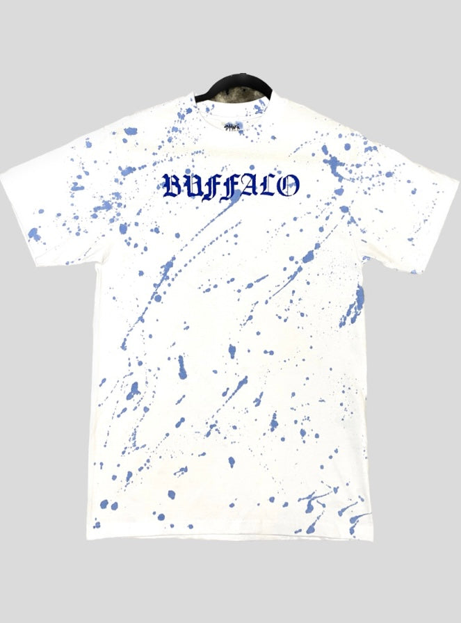 Blue Splattered Helmet Tee