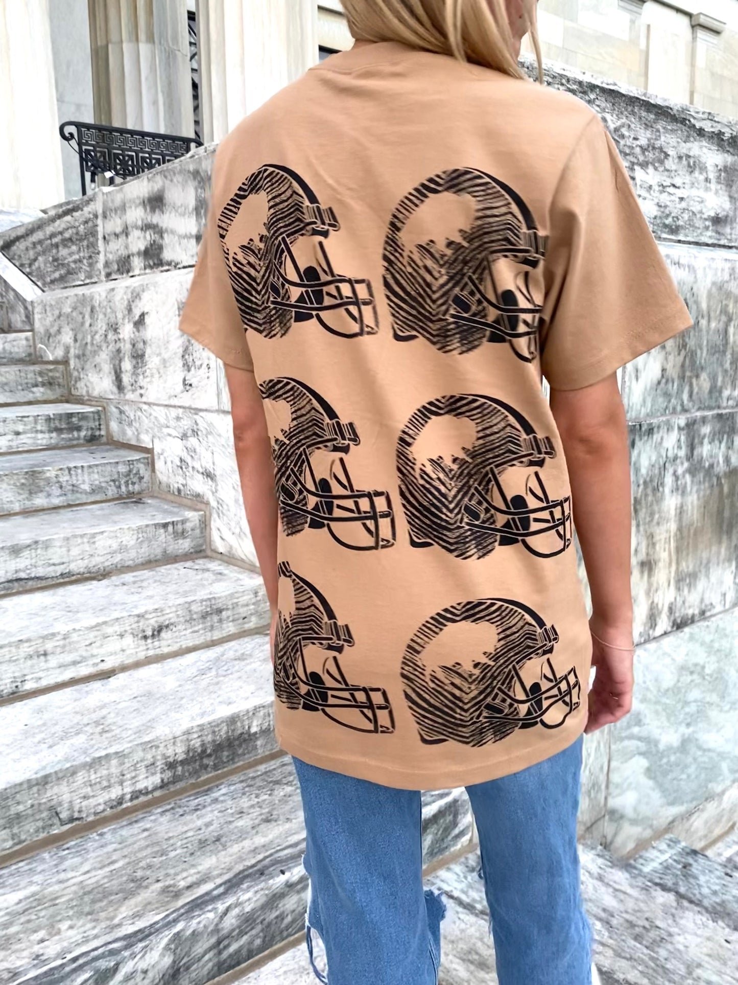 Neutral Splatter Helmet Heavyweight T-Shirt