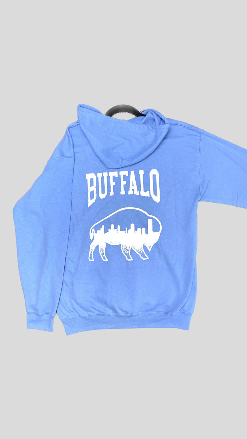 Simple Buffalo Skyline Zip (skyline on front)