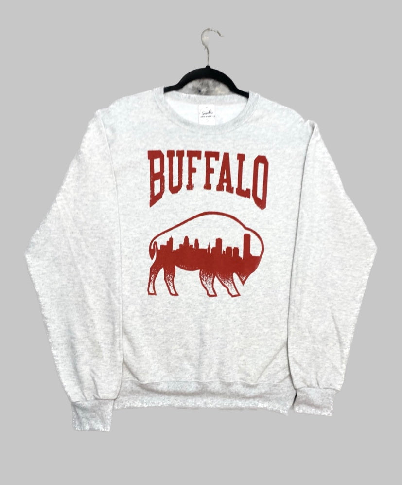 Red Buffalo Skyline Unisex Crewneck