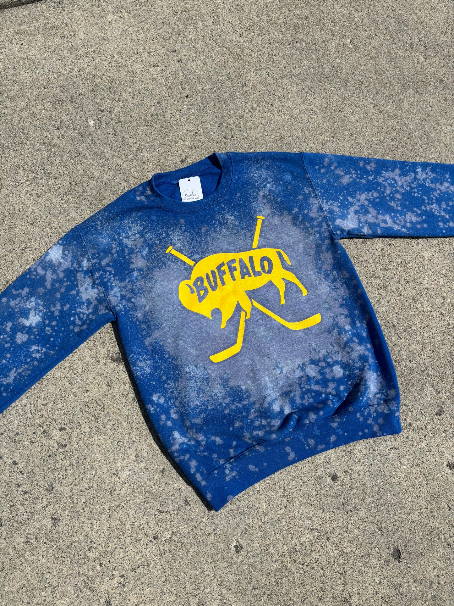 Buffalo Hockey Splattered Crewnecks