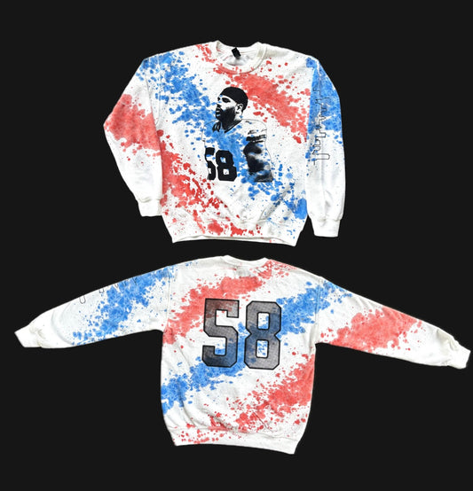 58 Splattered Crewneck